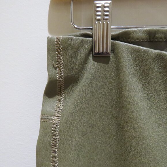 BY MALENE BIRGER Elenaso 100% Lamb Leather Legging Pants in Taupe Quiet Luxury - Picture 4 of 15